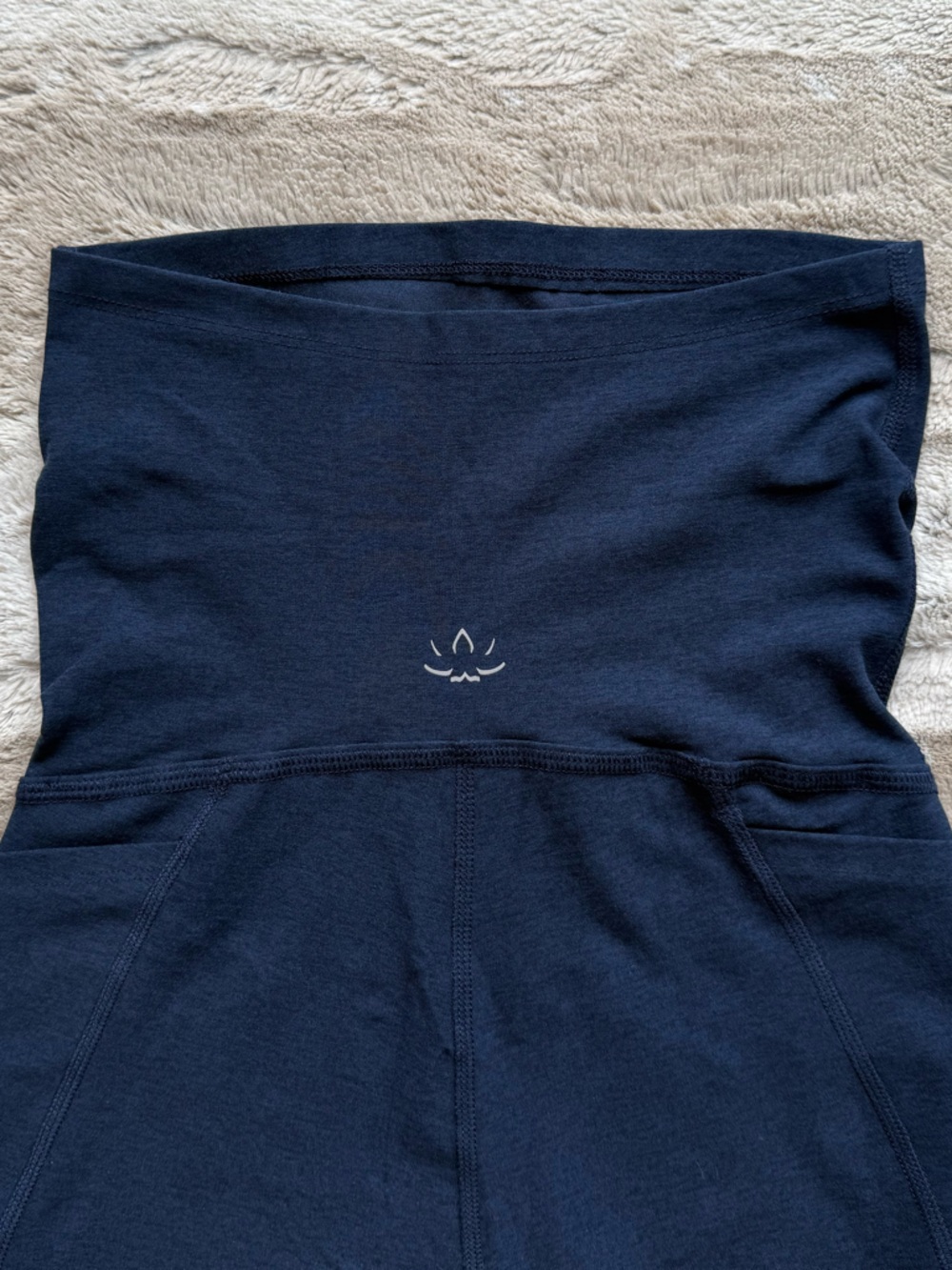 Beyond Yoga Spacedye Love the Bump Midi Maternity Legging in Nocturnal Navy - Picture 11 of 16
